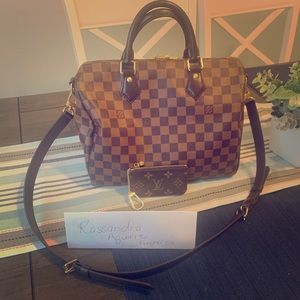 Louis Vuitton speedy 30 bandolier & key cles